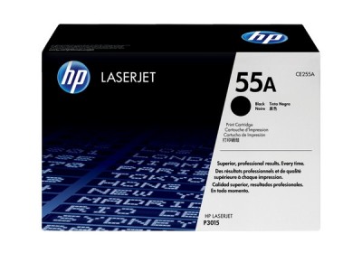 Cartucho tóner HP Num 55A, 6000 páginas, Negro, Laser, Negro